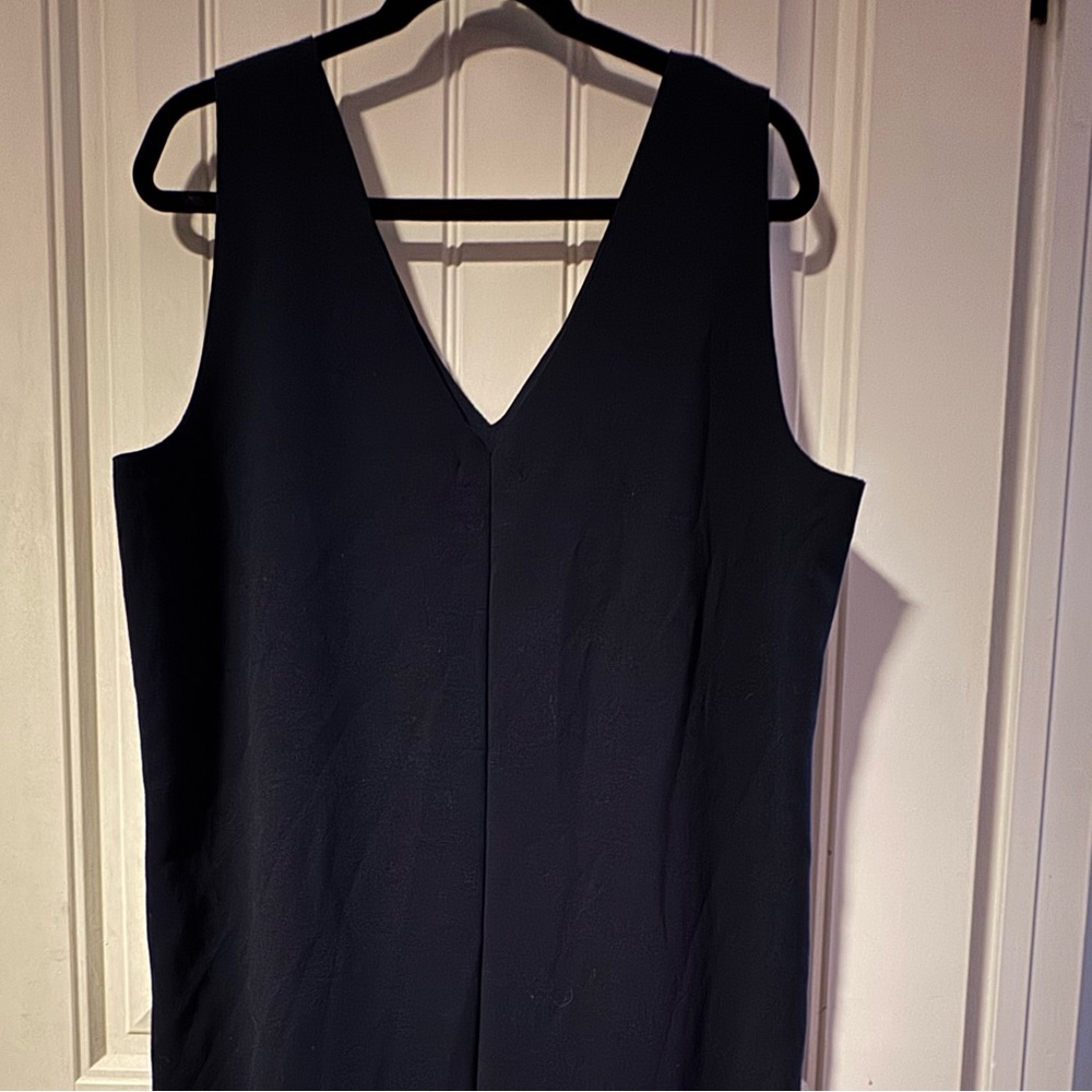 OAK + FORT Navy Midi Dress